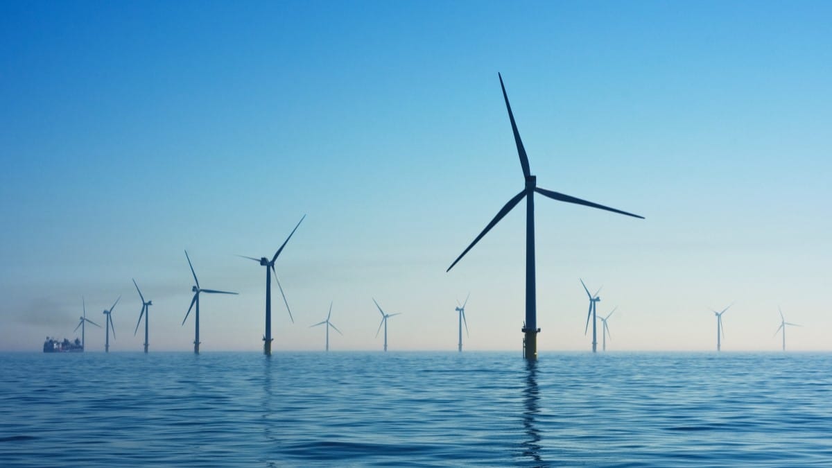 parc d'éolienne en mer