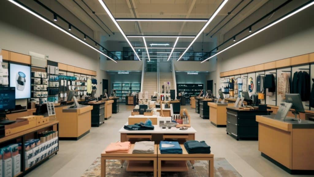 Intérieur d'un magasin moderne