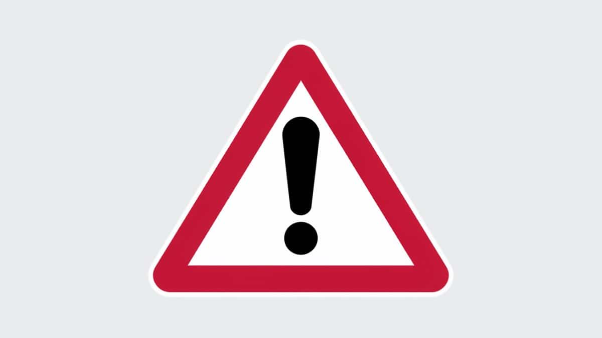 Panneau avertissement danger