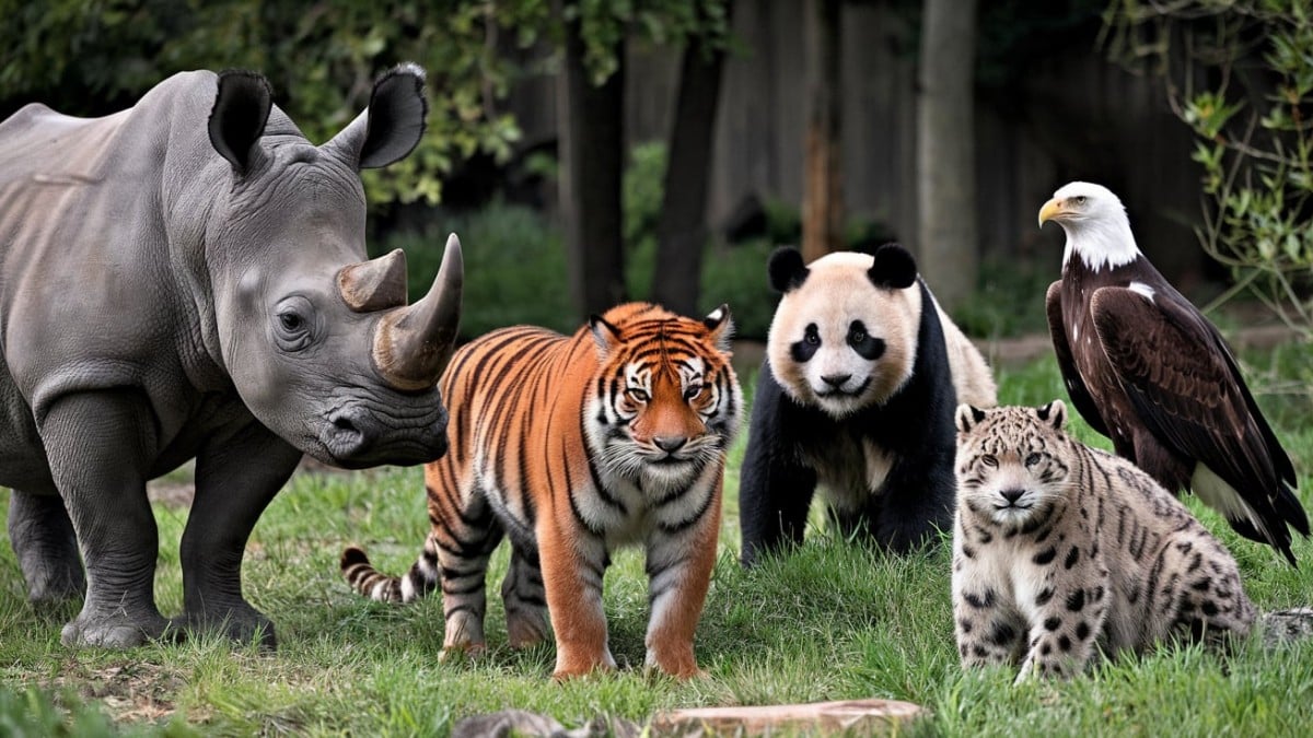 Groupe d’animaux emblématiques