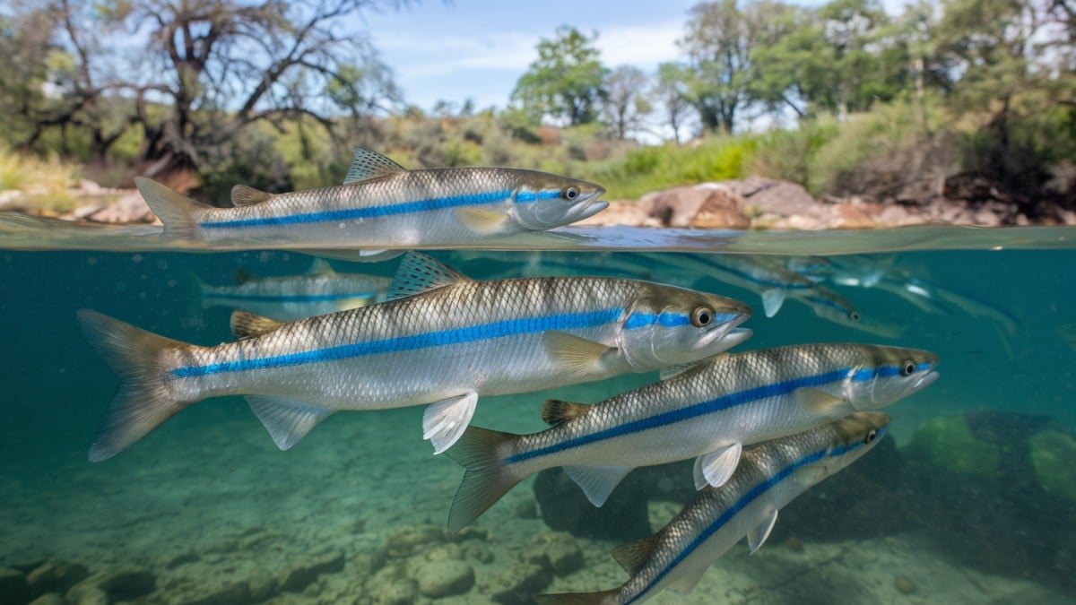 Poissons nageant en eau claire