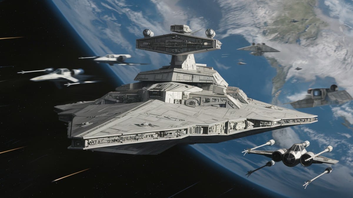Combat spatial de science-fiction