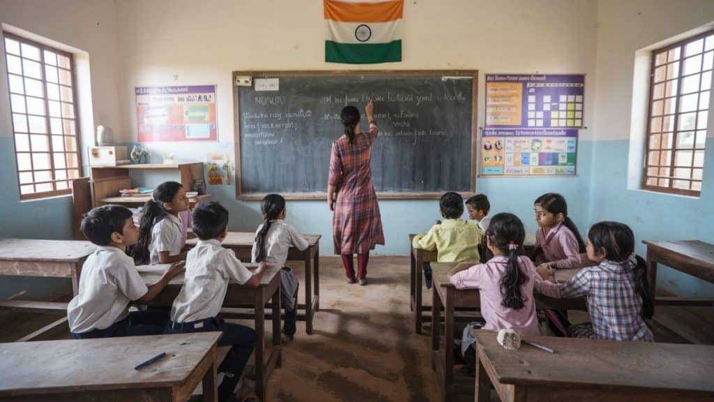 Salle de classe indienne
