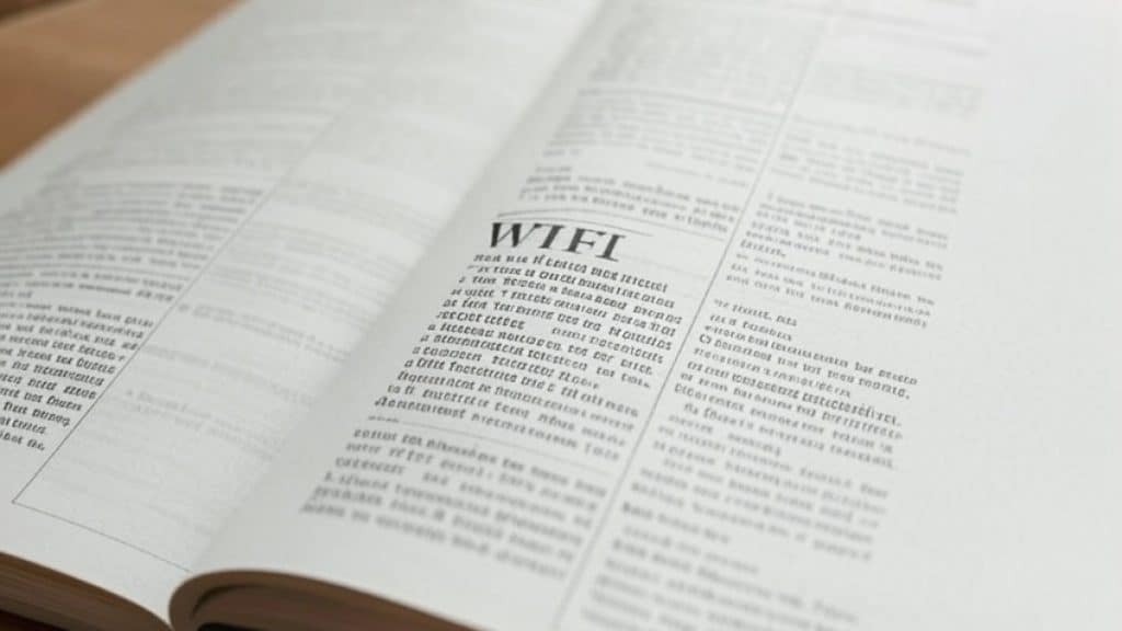Page de dictionnaire ouverte