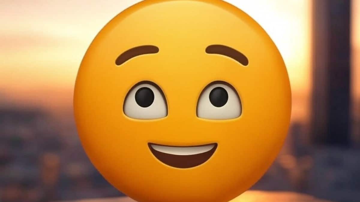 Visage emoji joyeux