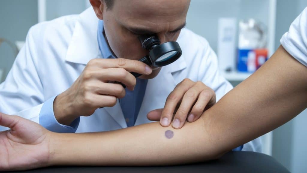 Consultation chez le dermatologue