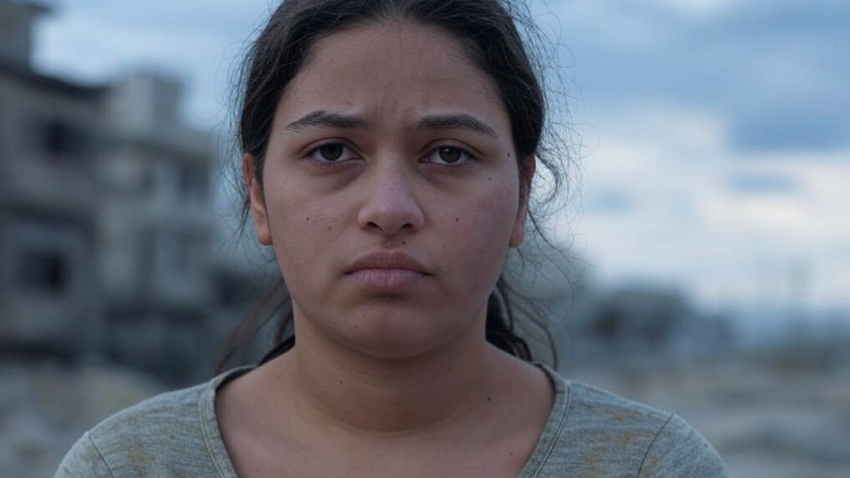 Portrait jeune fille sérieuse
