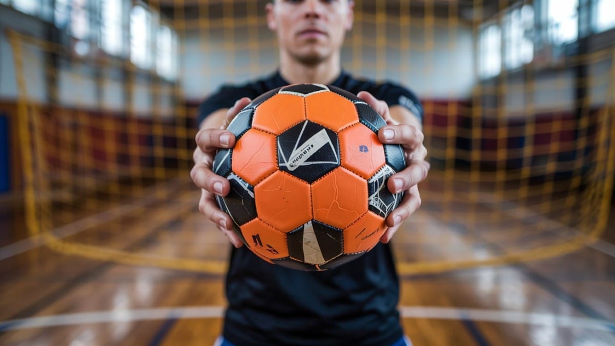 Ballon de handball orange