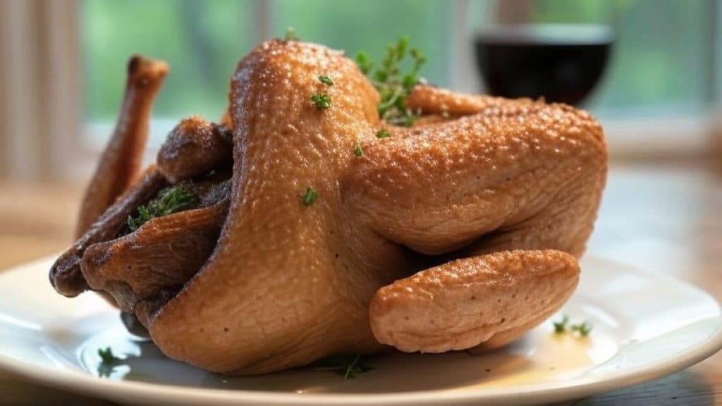 Poulet entier doré