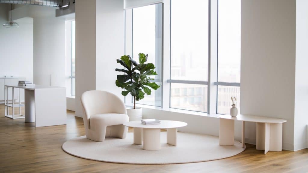 Espace de vie épuré