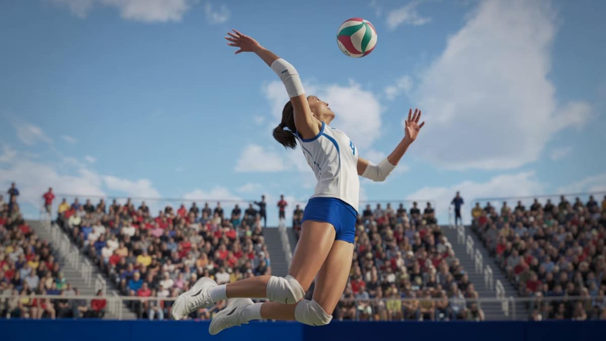 Joueuse smashant au volley