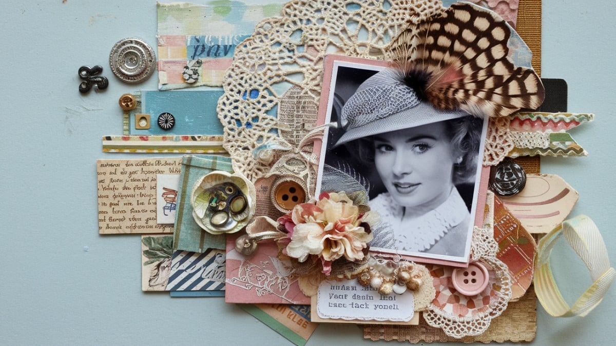 Collage photo style vintage