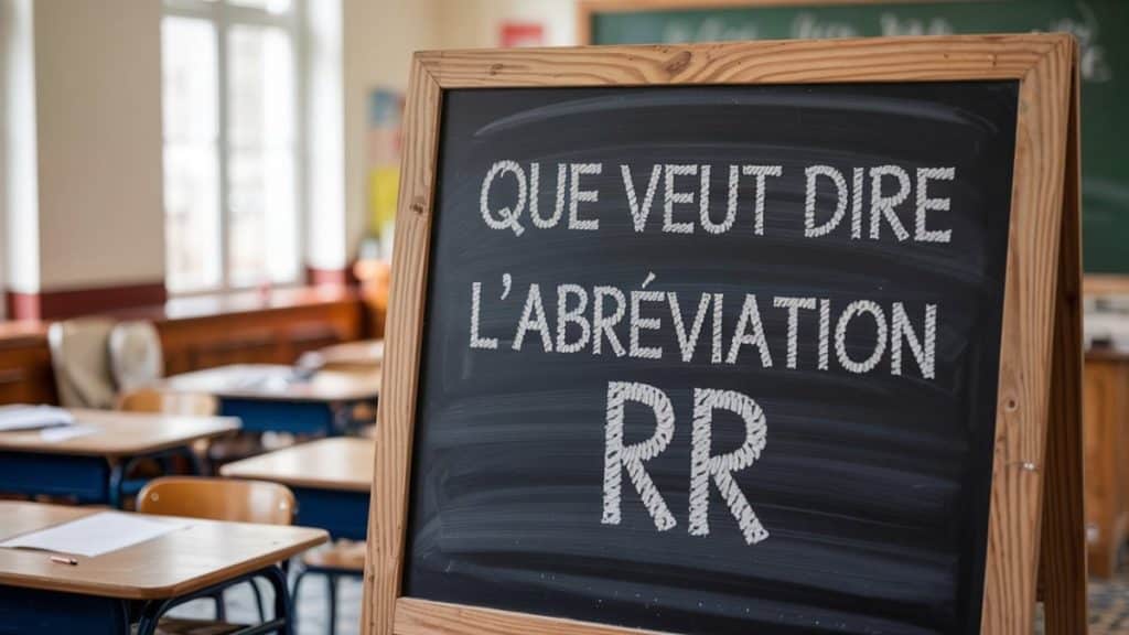 Tableau question abréviation RR