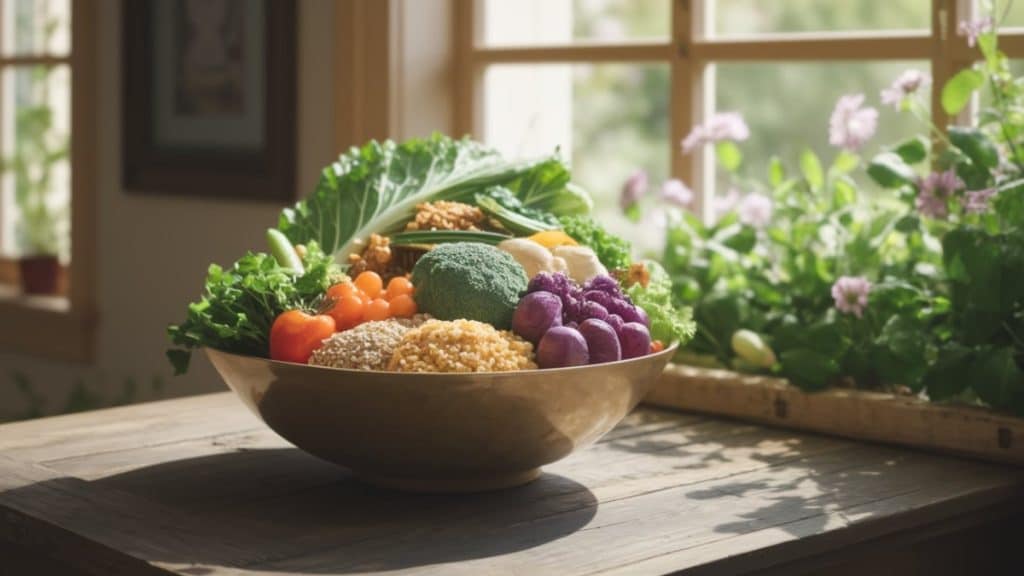 Assortiment de légumes et céréales