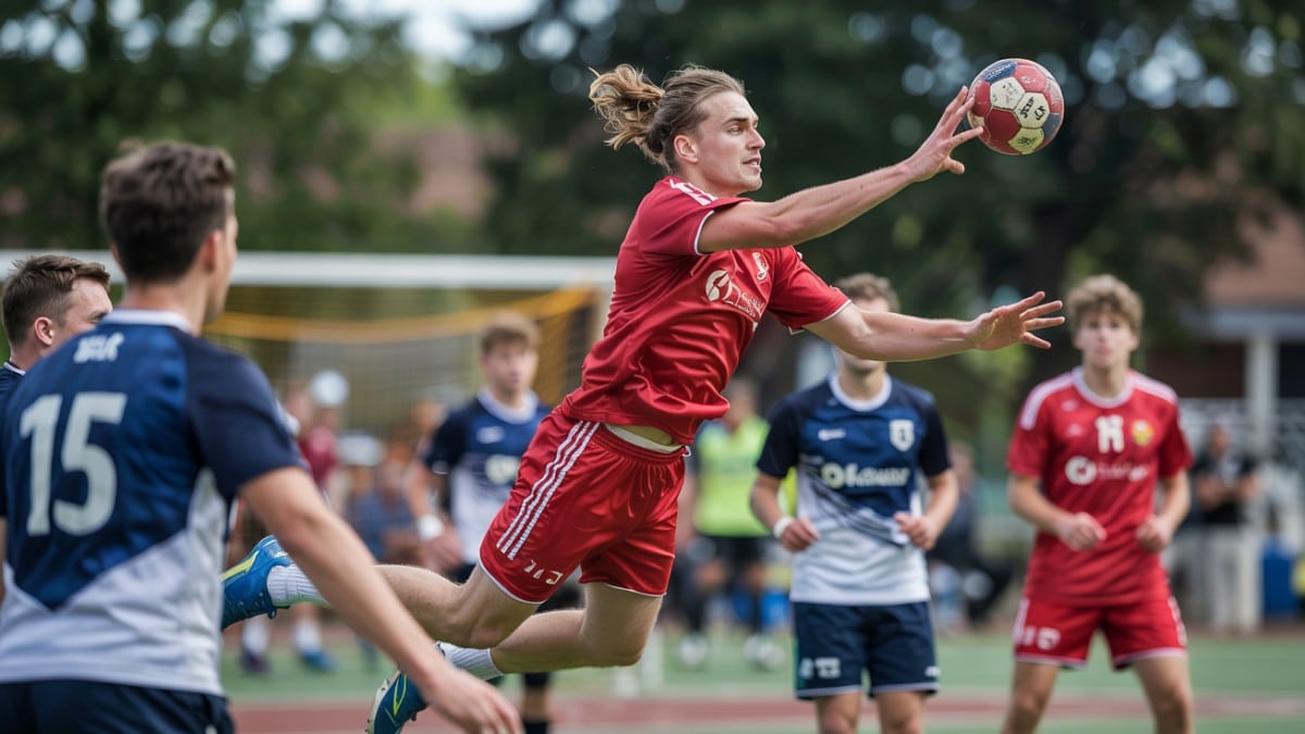 tir handball en suspension
