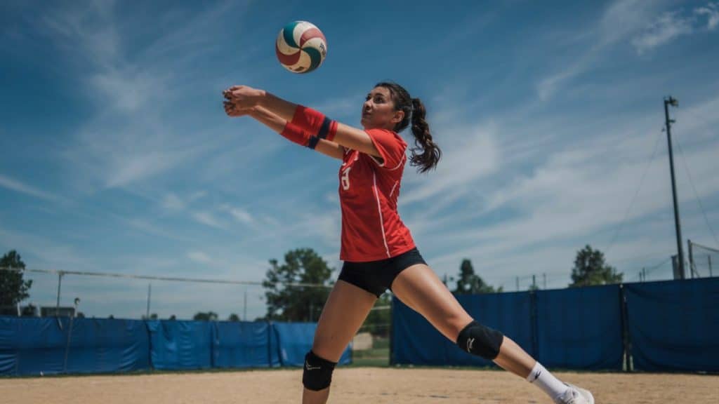 réception volley sur sable