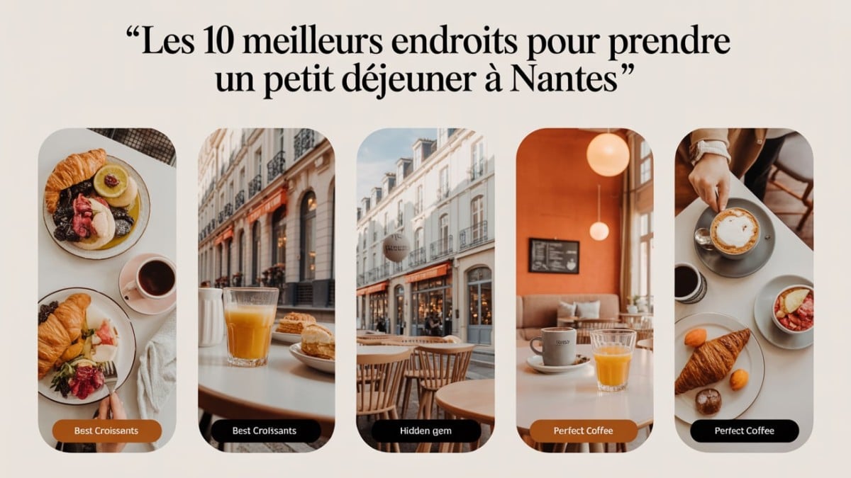 Cafés et croissants à Nantes