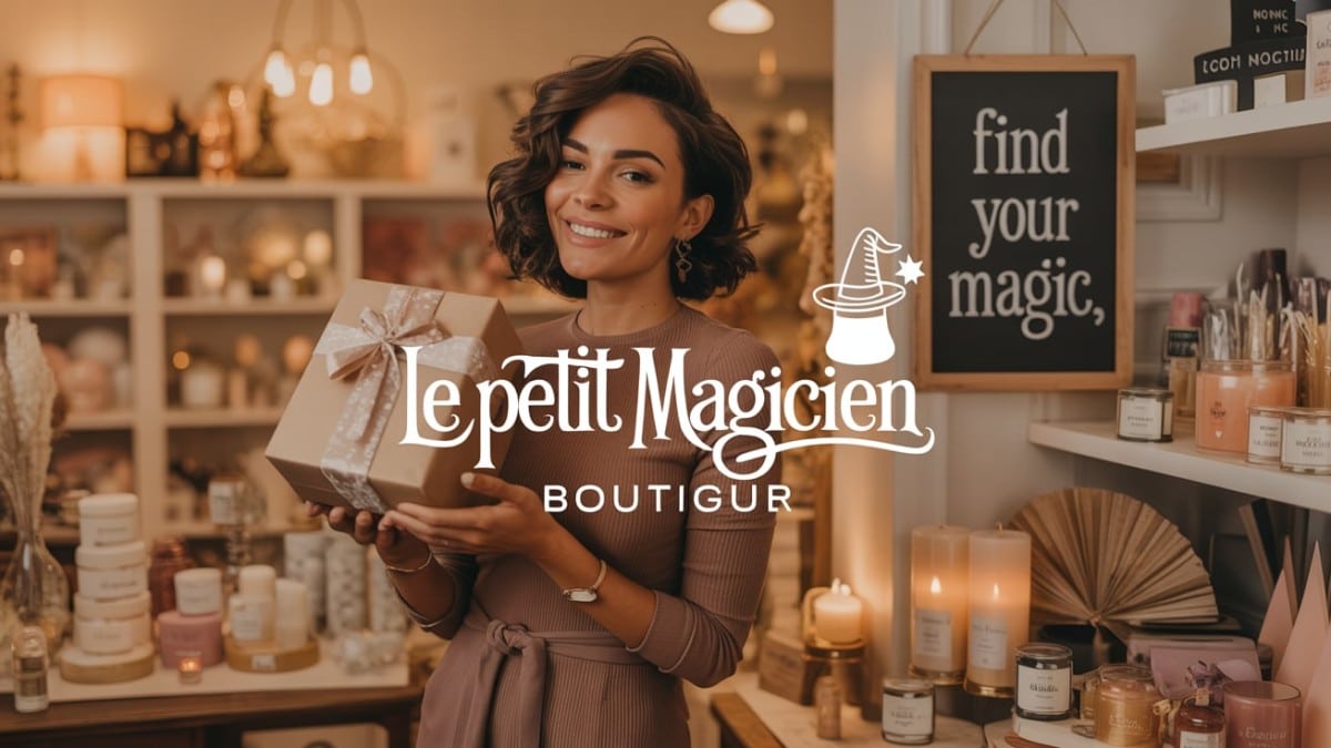 Femme tenant un cadeau