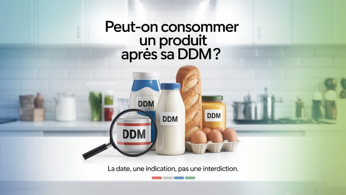 Aliments avec étiquette DDM