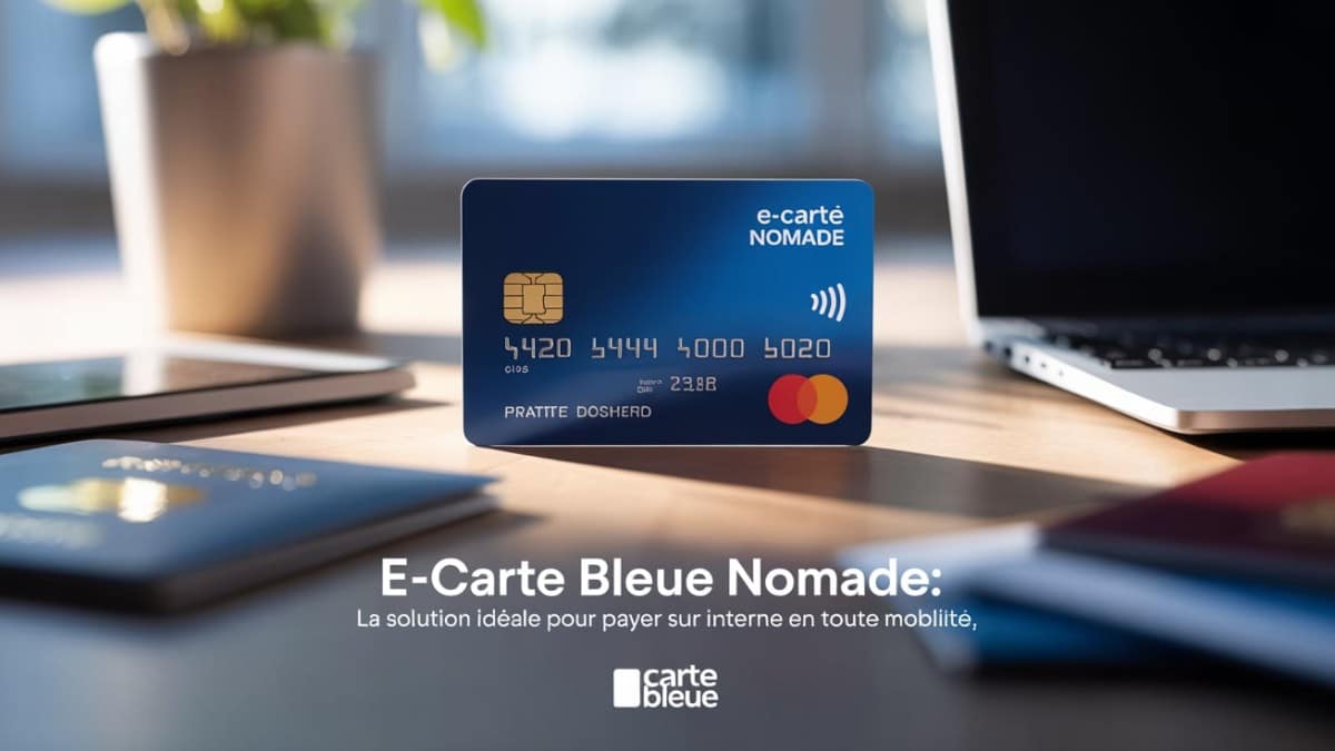 Carte bancaire nomade bleue