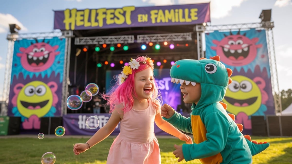 Enfants Hellfest en famille