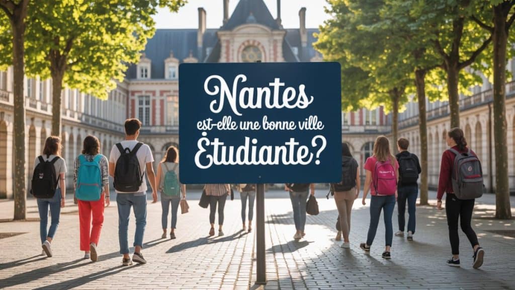 Étudiants à Nantes centre-ville