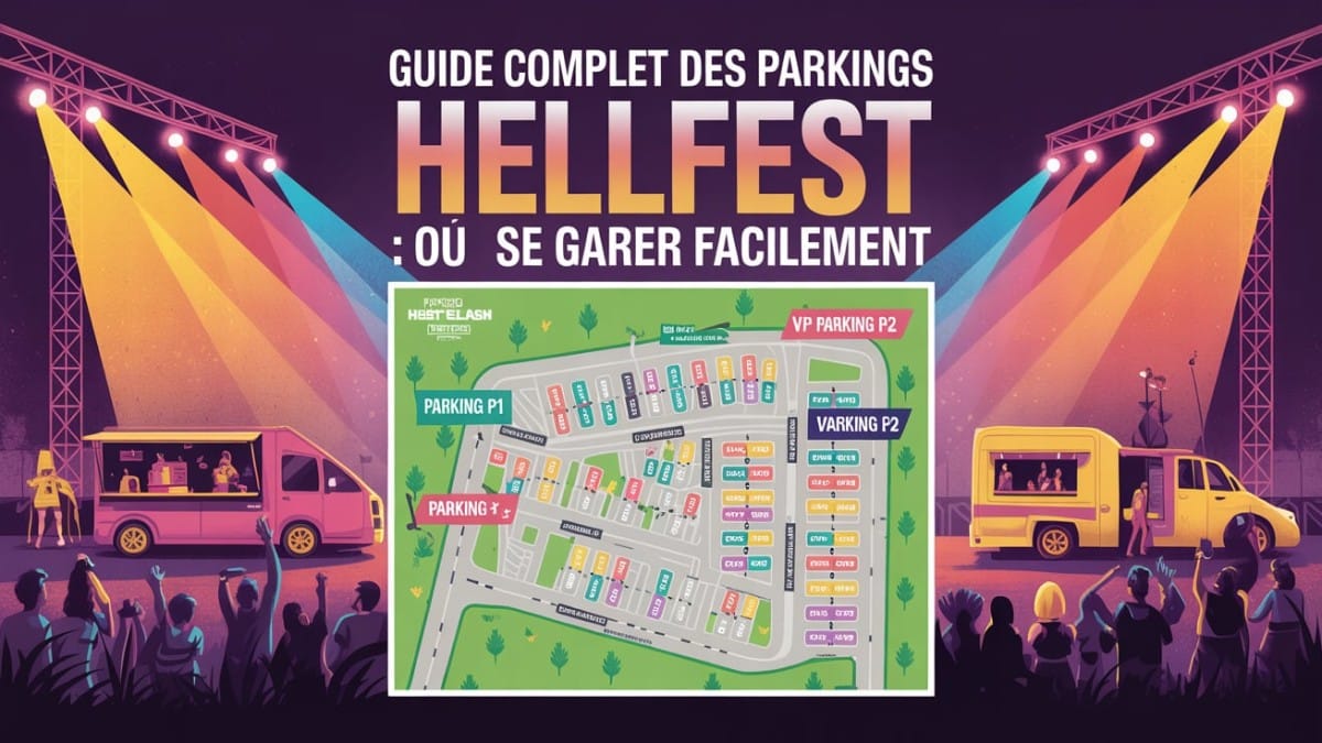 Carte parkings Hellfest