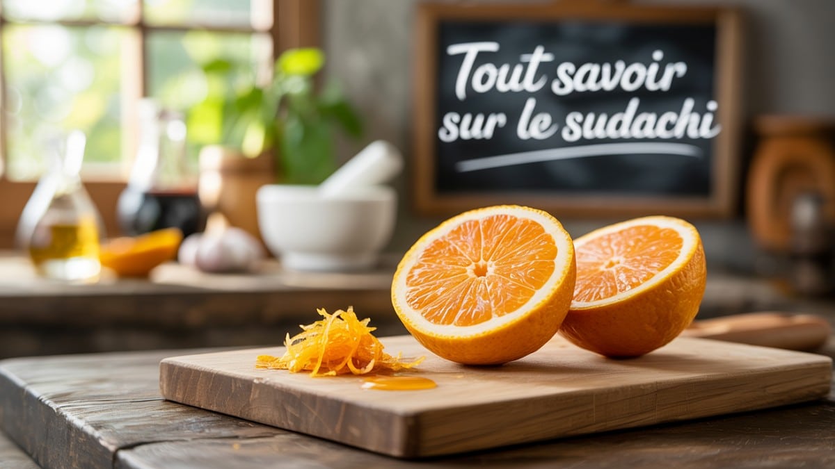 Sudachi coupé en deux