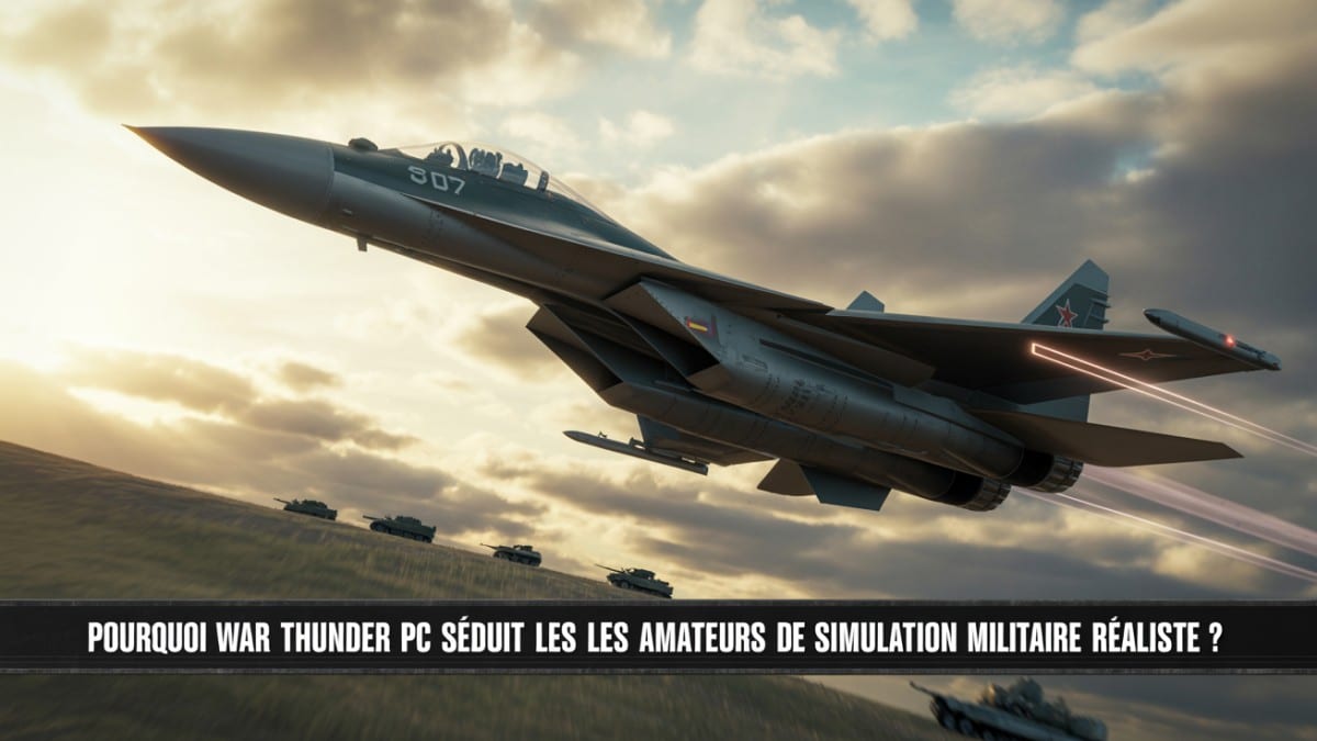 Avion militaire en simulation