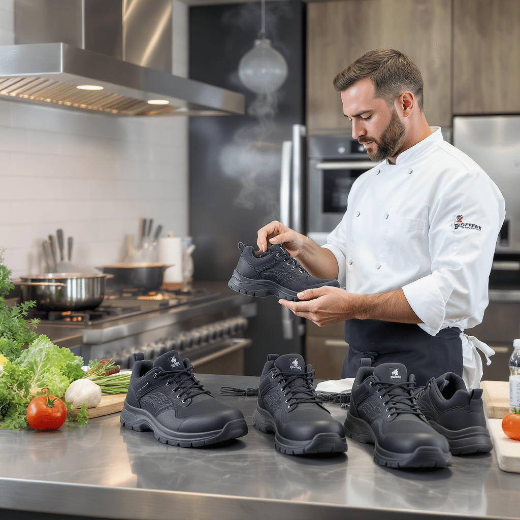 découvrez nos conseils pratiques pour choisir des chaussures de sécurité idéales pour la cuisine professionnelle. protégez vos pieds tout en garantissant confort et style, grâce à notre guide complet sur les caractéristiques essentielles à considérer.