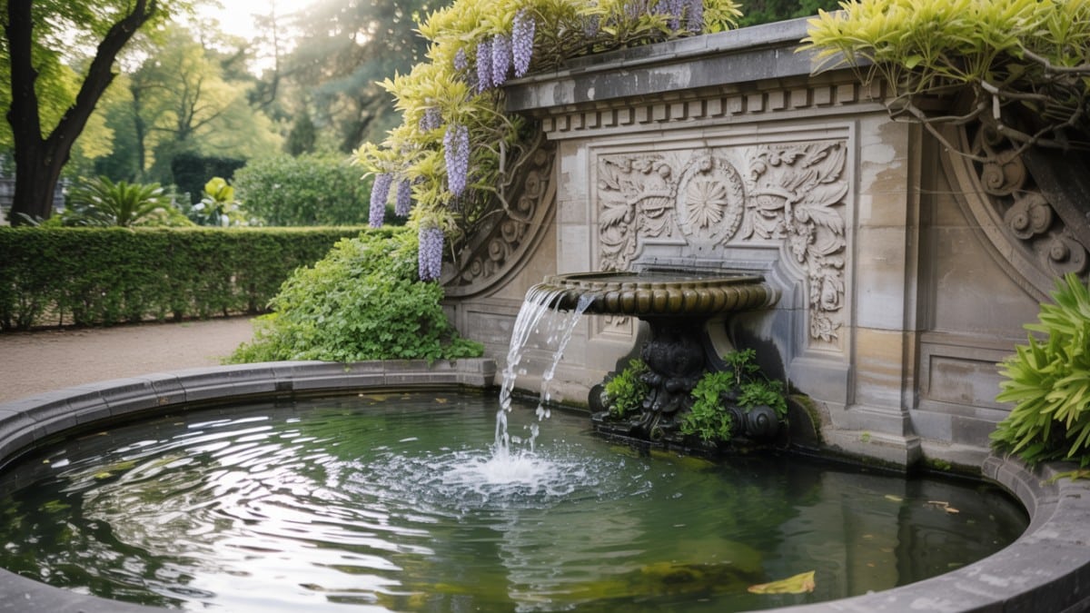 Fontaine jardin Nantes