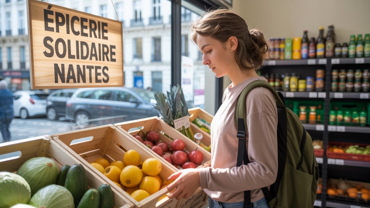 Épicerie solidaire à Nantes