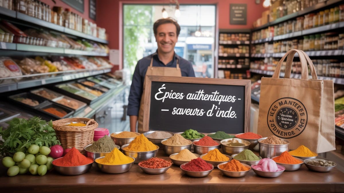 étal d’épices indiennes
