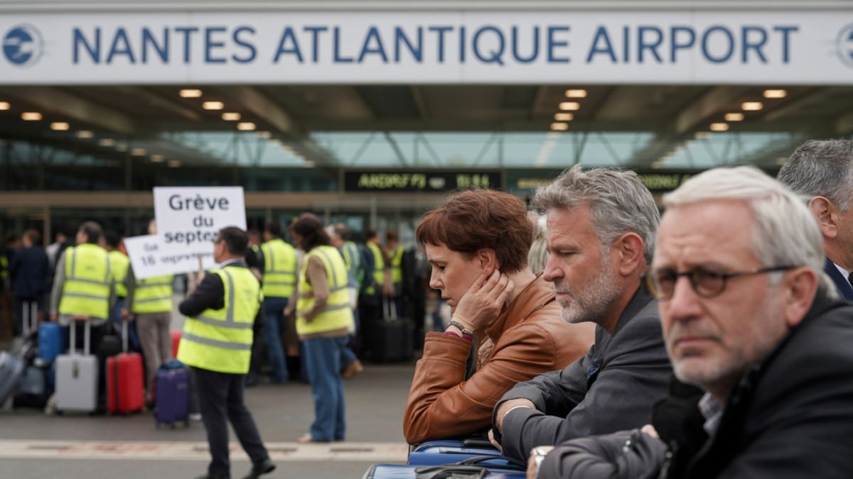 Manifestation employés aéroport