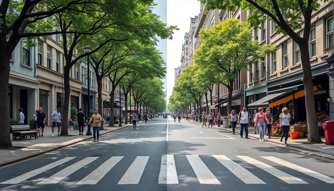 découvrez comment le niveau de confort des piétons varie selon les quartiers, en analysant la qualité des trottoirs et l'aménagement des espaces de circulation piétonne pour une ville plus accessible et agréable.
