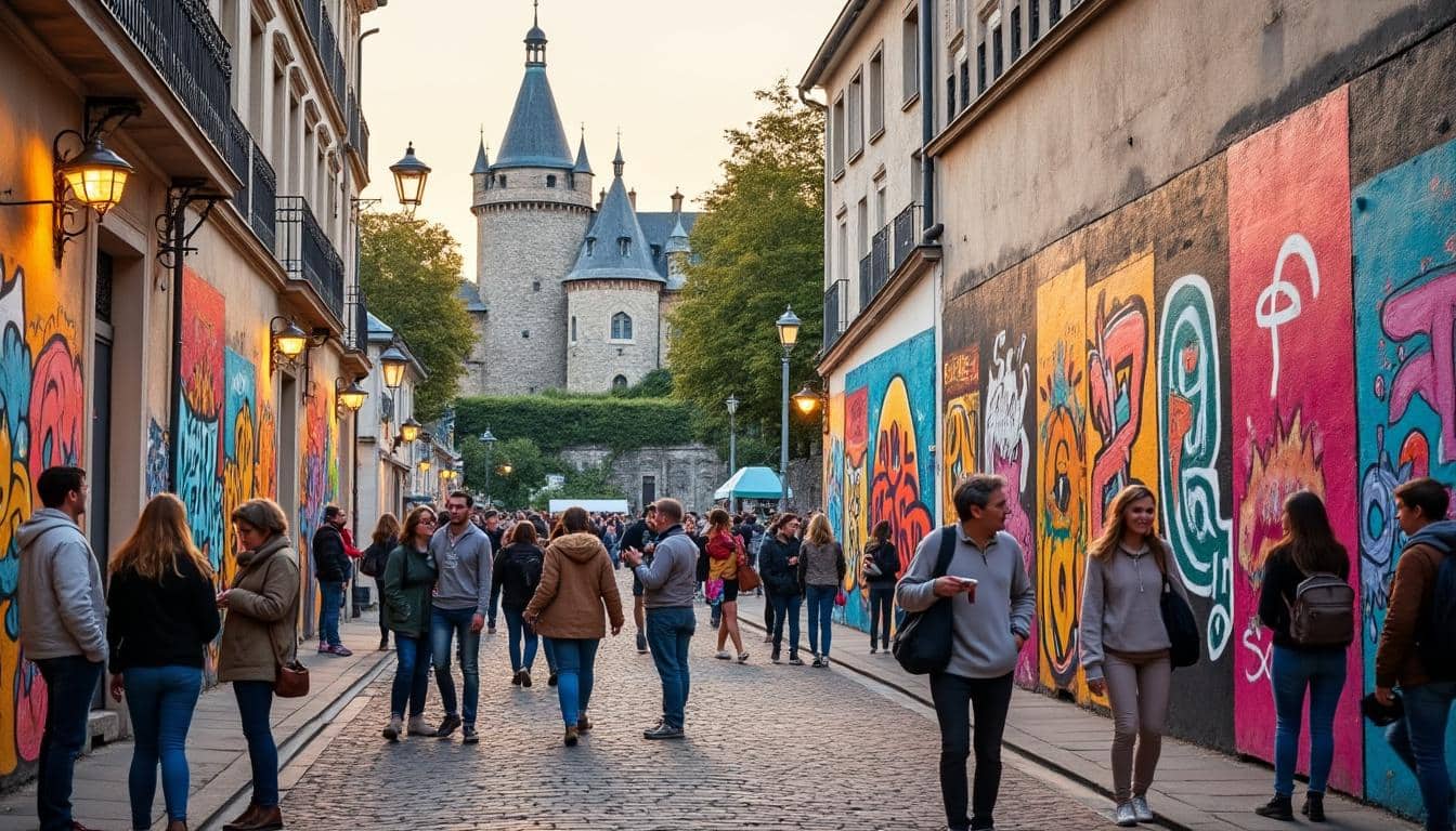 découvrez le street art à nantes à travers des parcours insolites : explorez les rues de la ville pour admirer graffitis, fresques et œuvres urbaines originales. un guide parfait pour les amateurs d’art urbain et de découvertes hors du commun.